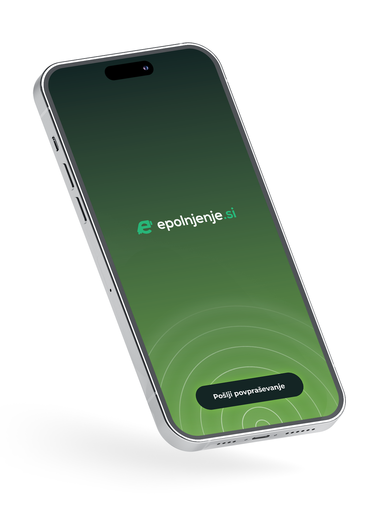 Predogled strani epolnjenje.si na telefonu
